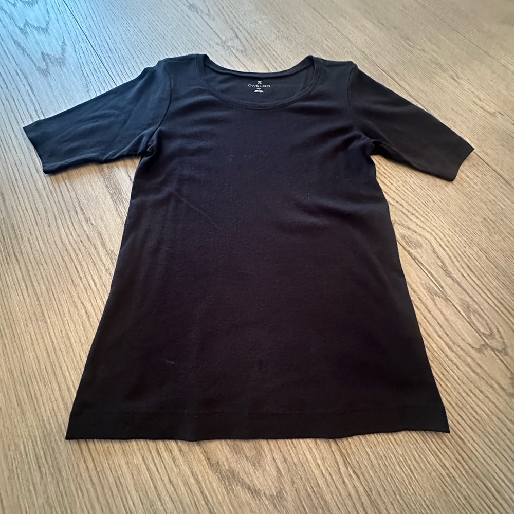Caslon Black Short Sleeve T-Shirt Size LP